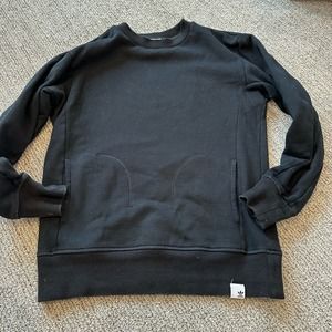 Adidas Black Pocket Sweatshirt, Men's Size SMALL